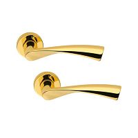 Ручки на розеті COLOMBO Flessa CB51 (CD49BZGG-CD43G) полірована латунь